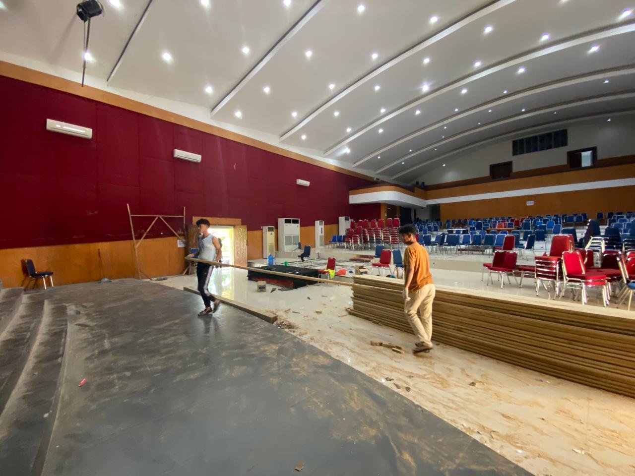 Proses Renovasi Taman Budaya Aceh